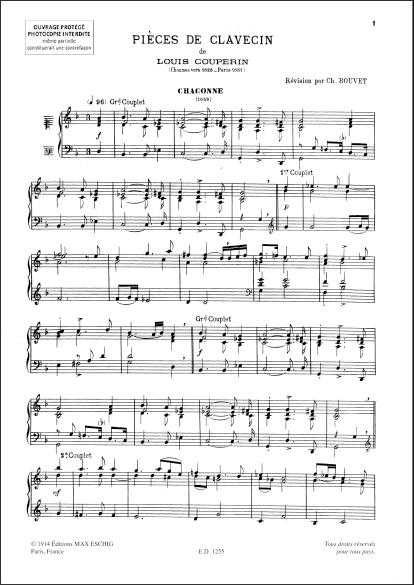 Pieces De Clavecin Ou De Piano - Volume 2 (Bouvet)